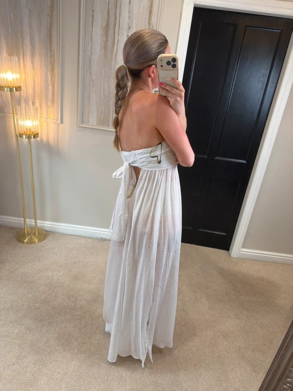 BNWT Vix Paula Hermanny Davina White Cover Up Medium
