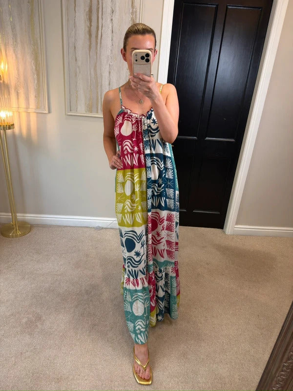 BNWT Anthropologie The Malika Gauze Maxi Dress by Celandine Daniella Manini XS
