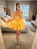BNWT River Island Yellow 3D Floral Dress 6