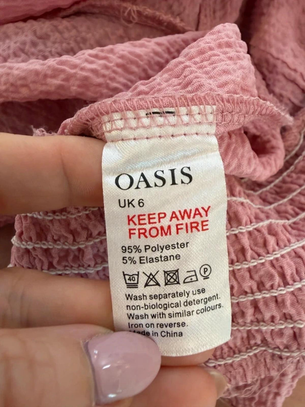 Oasis Pink Frill Blouse 6