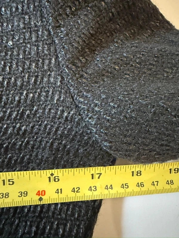 Sierra Darien Black Sparkle Tweed Embellished Dress Mediun