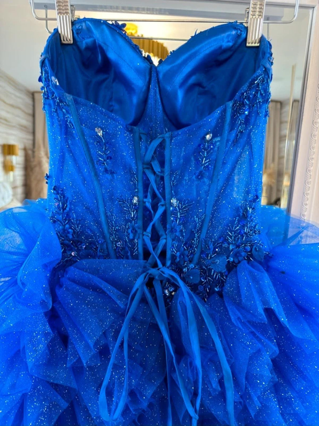 Angel Forever Cobalt Blue Embellished Dress 6-8