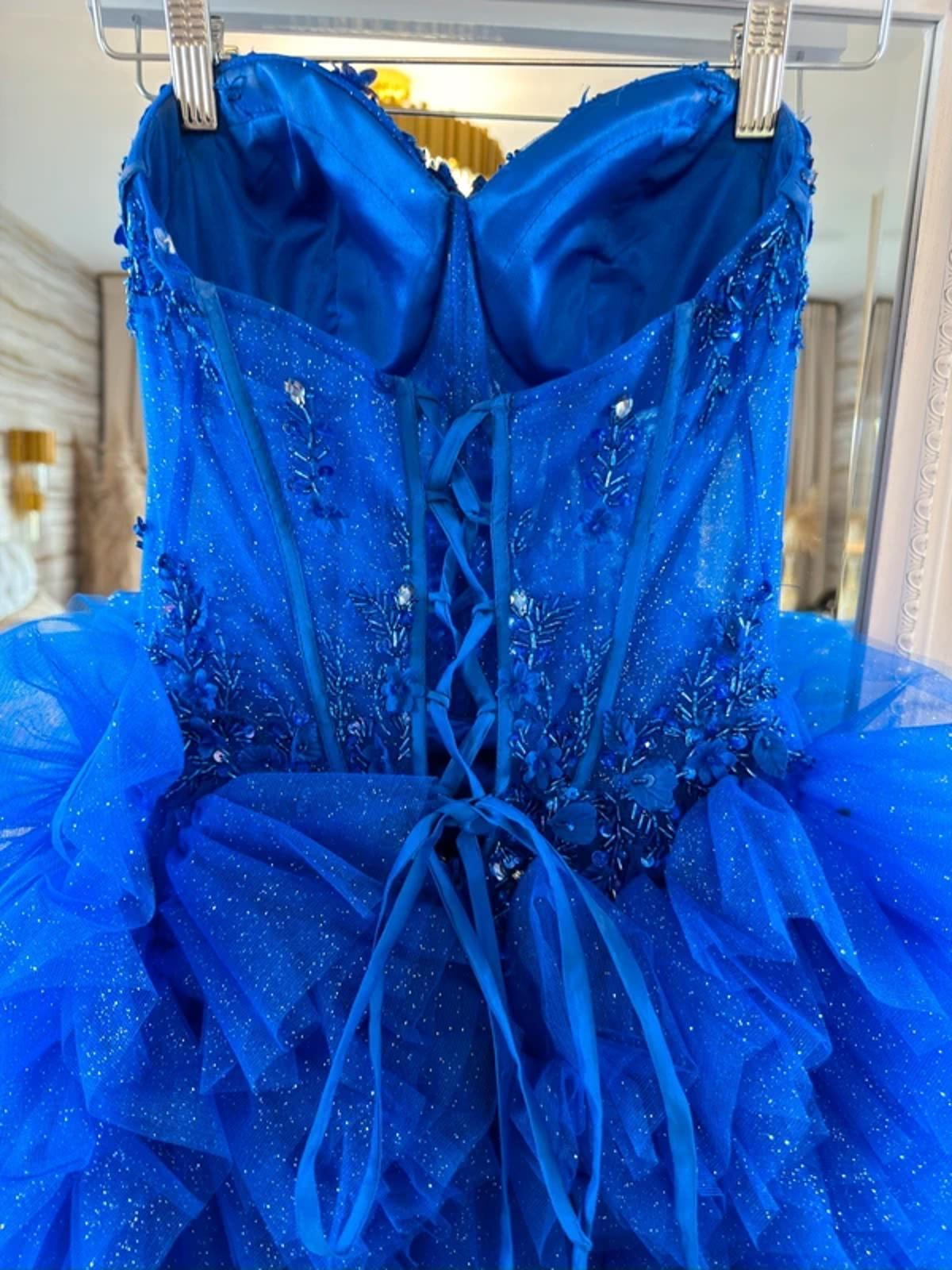 Angel Forever Cobalt Blue Embellished Dress 6-8