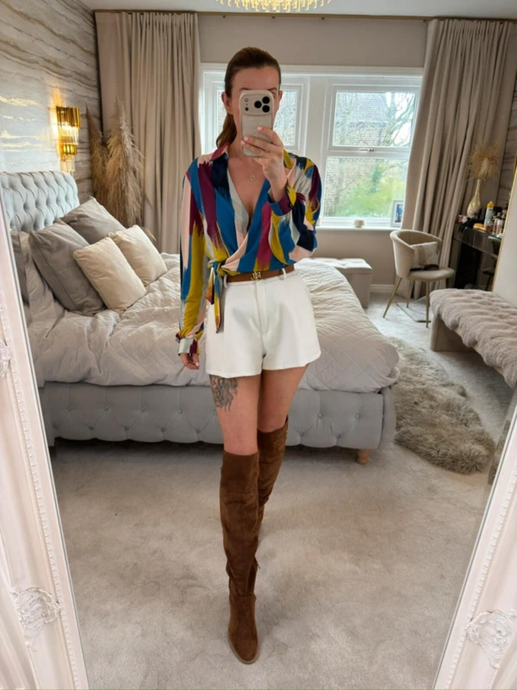 Monsoon Multicoloured Tie Side Blouse 16