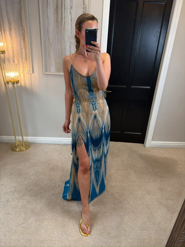 Beach Bunny Low Back Maxi Dress Medium