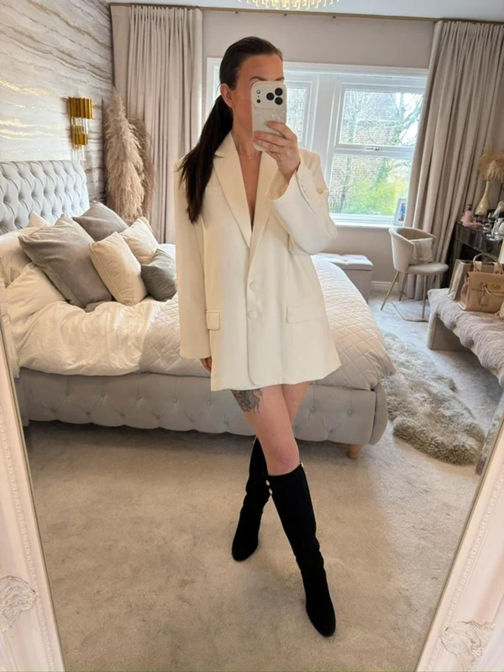 Forever Unique White Blazer 18