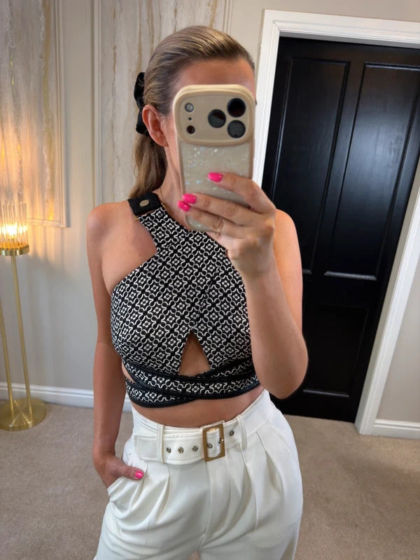 BNWT Three Floor Monochrome Top Small