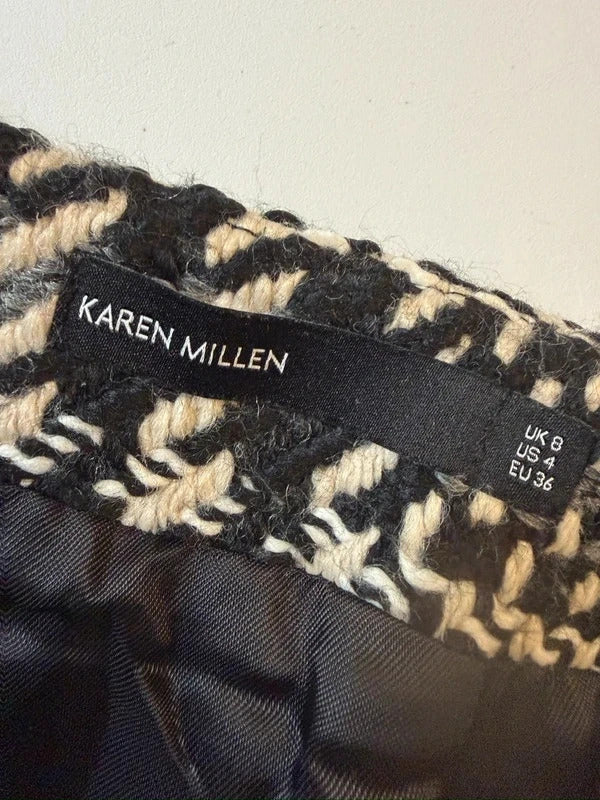Karen Millen Wool Mini Skirt 6/8