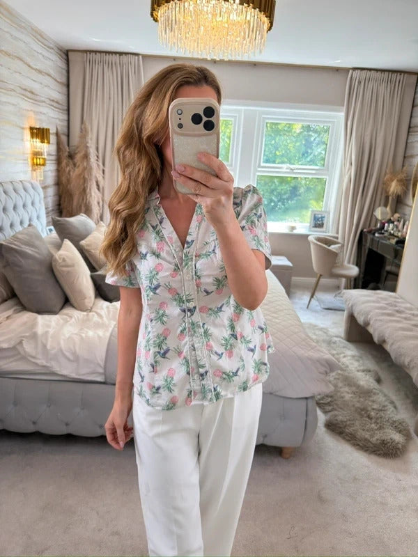 Joe Browns Multicoloured Bird Blouse 10