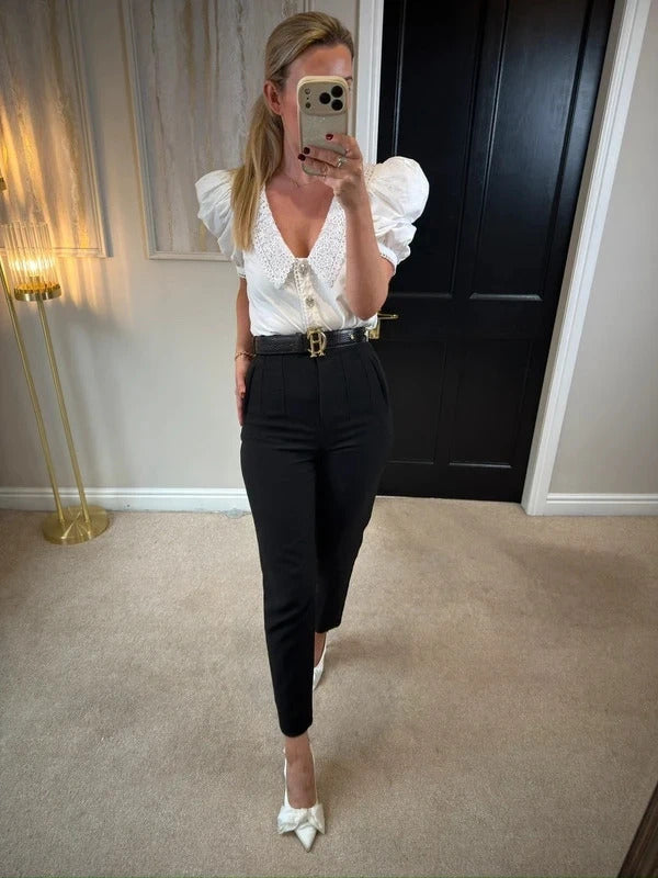 Zara Black Tailored High Waisted XS