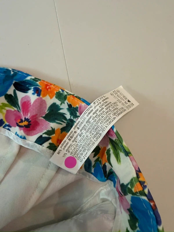 BNWT Zara Multicoloured Floral Trousers Large