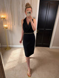 Karen Millen Black Halterneck Tuxedo Dress 12