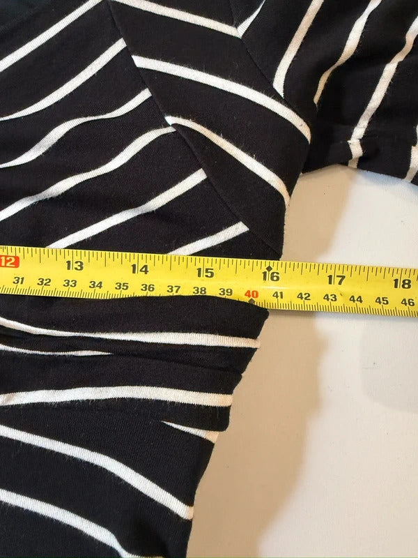 White House Black Market Black & White Stripe Dress