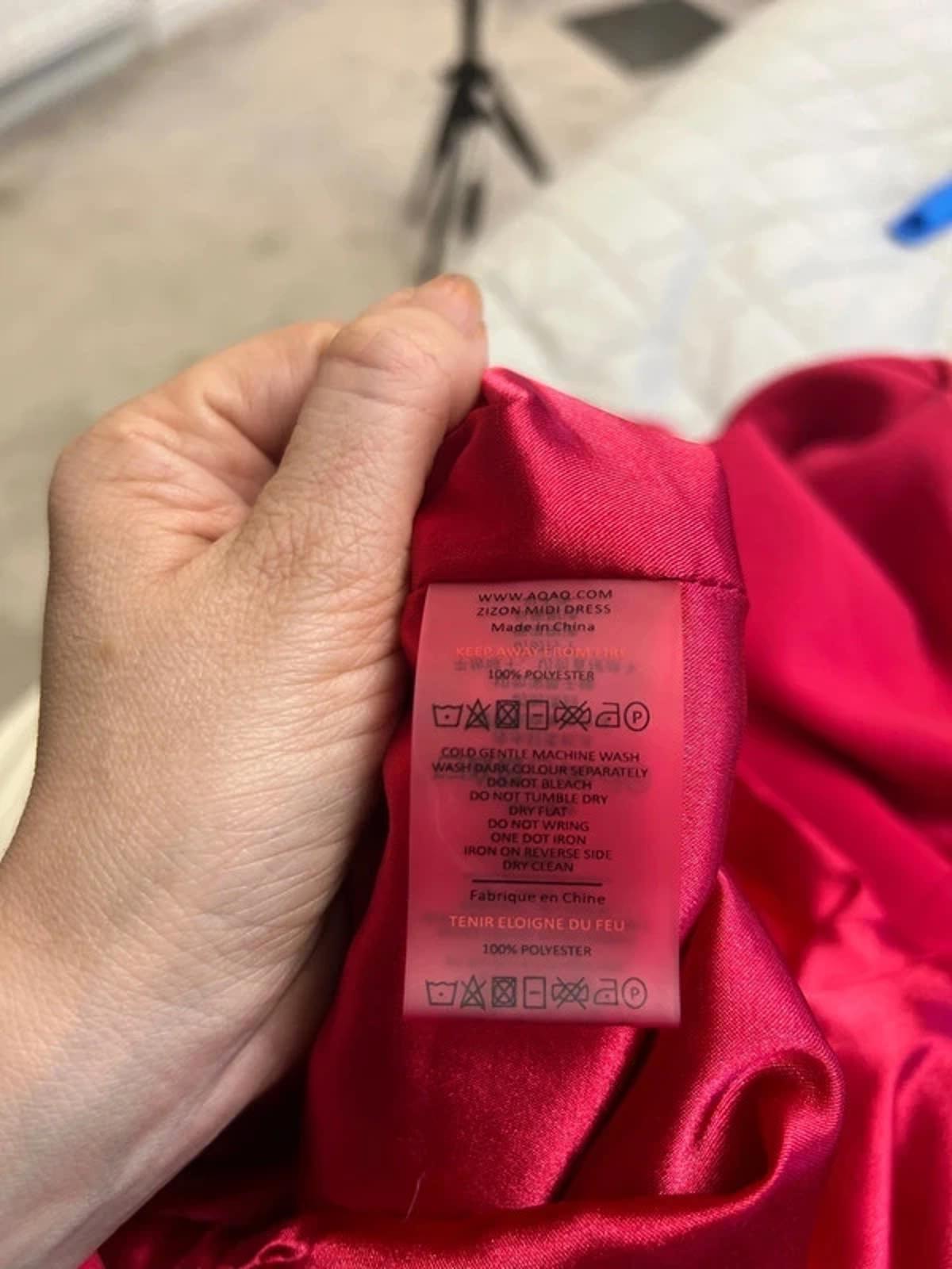 AQ / AQ Pink Open Back Midi Dress 8