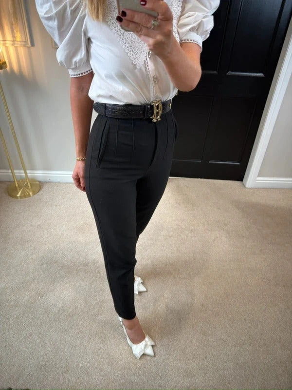 Zara Black Tailored High Waisted XS