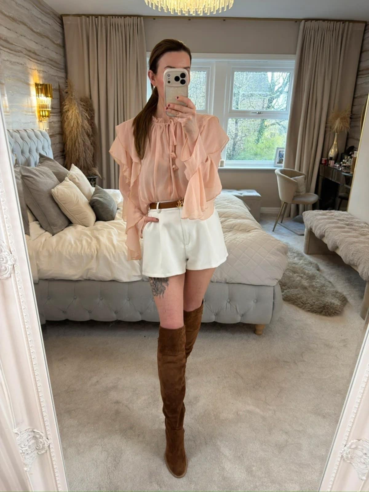 Pink Boho Frill Blouse 12
