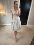 Jigsaw Light Stone Linen Dress 12