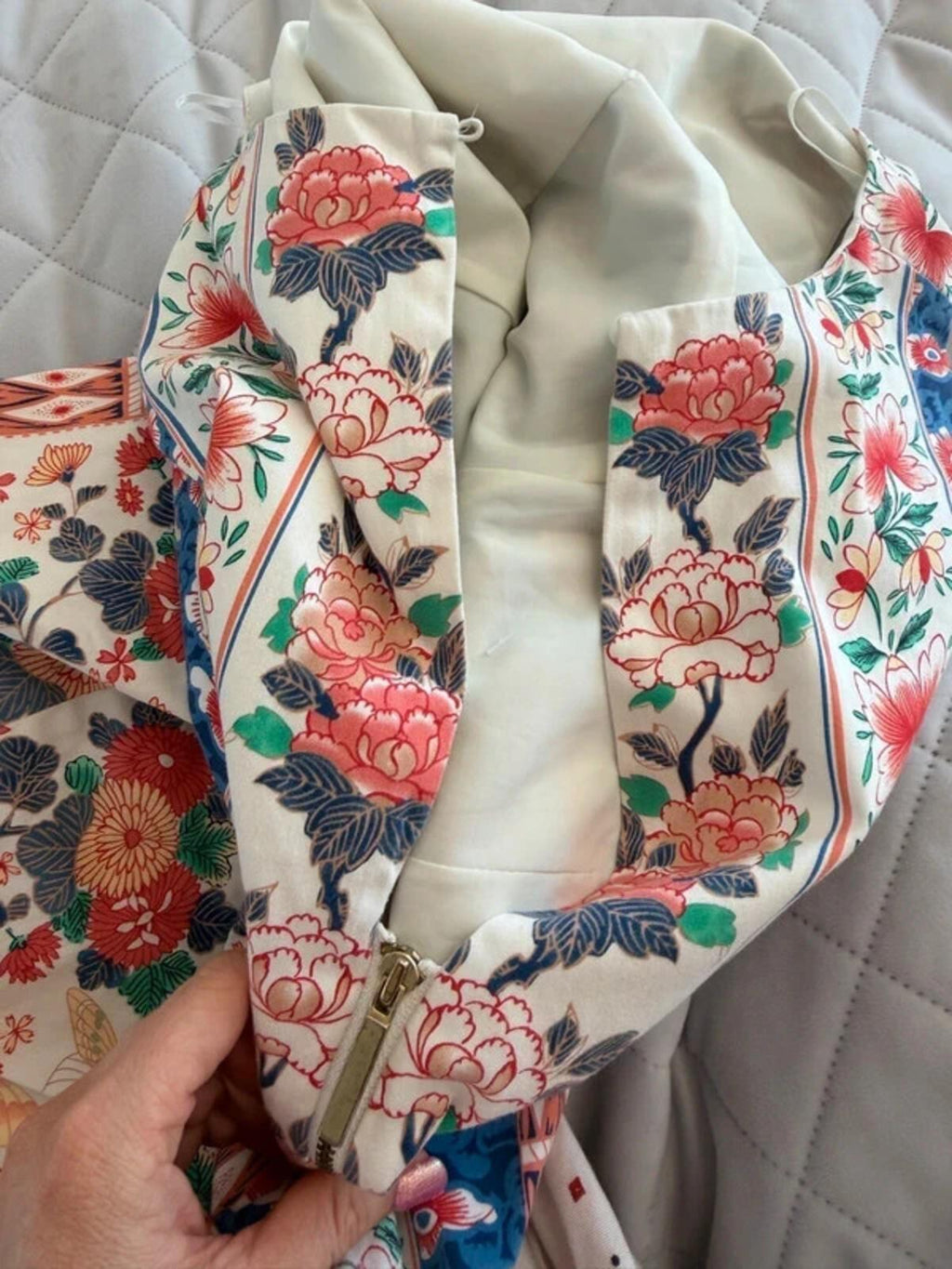 Oasis X V&A Multicoloured Floral Print Dress 8