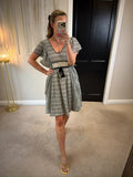 French Connection Cream & Black Boho Dress 12