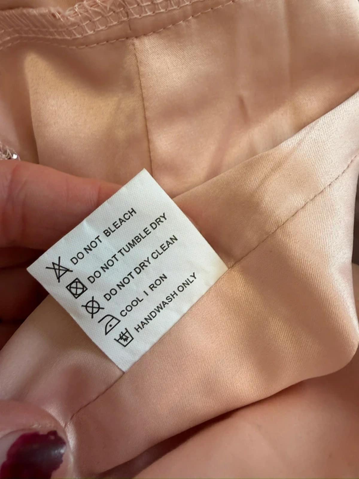 BNWT Oh Polly Nude Embellished Sheer Dress 6