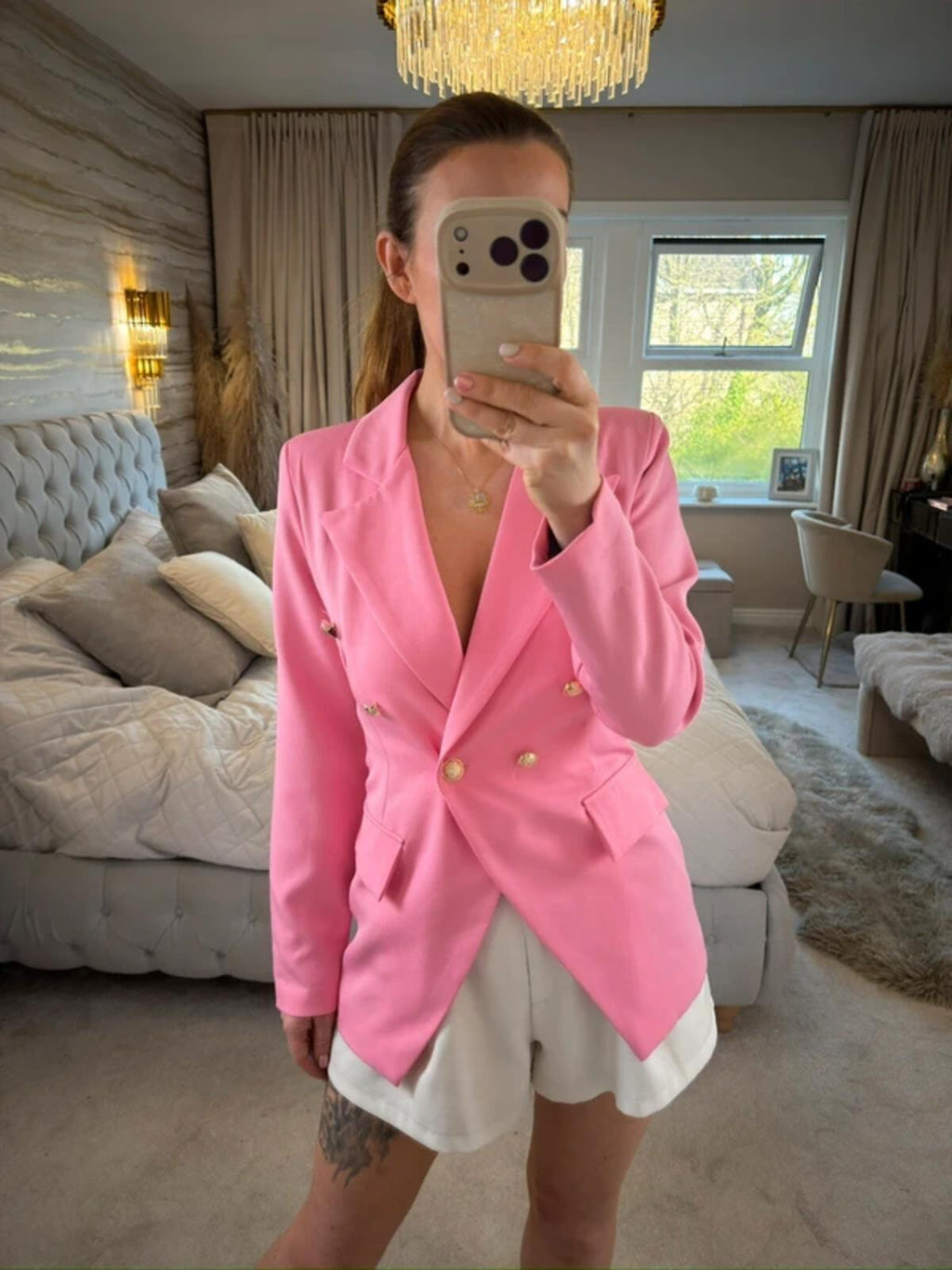 Cameo Rose Pink Blazer 6