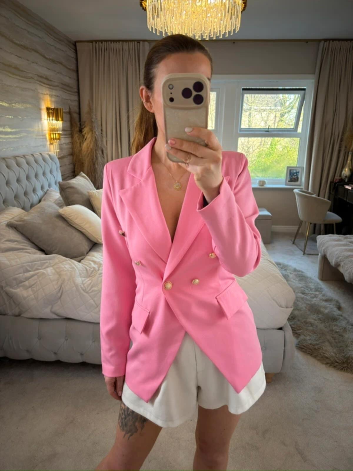 Cameo Rose Pink Blazer 6