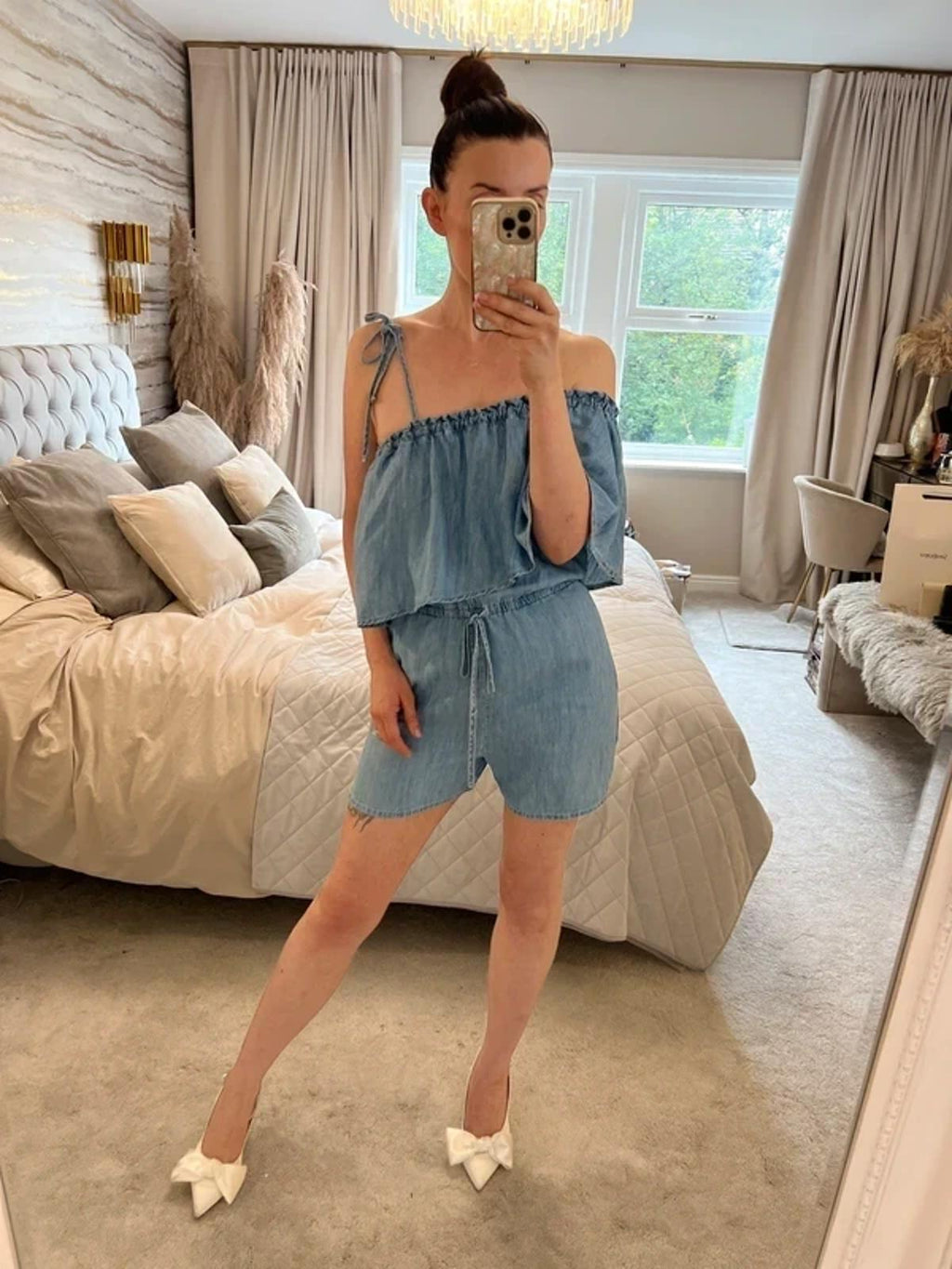 Next Denim Asymmetrical Playsuit 6