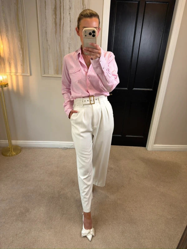 Rydale Pink Hannah Stripe Shirt 14