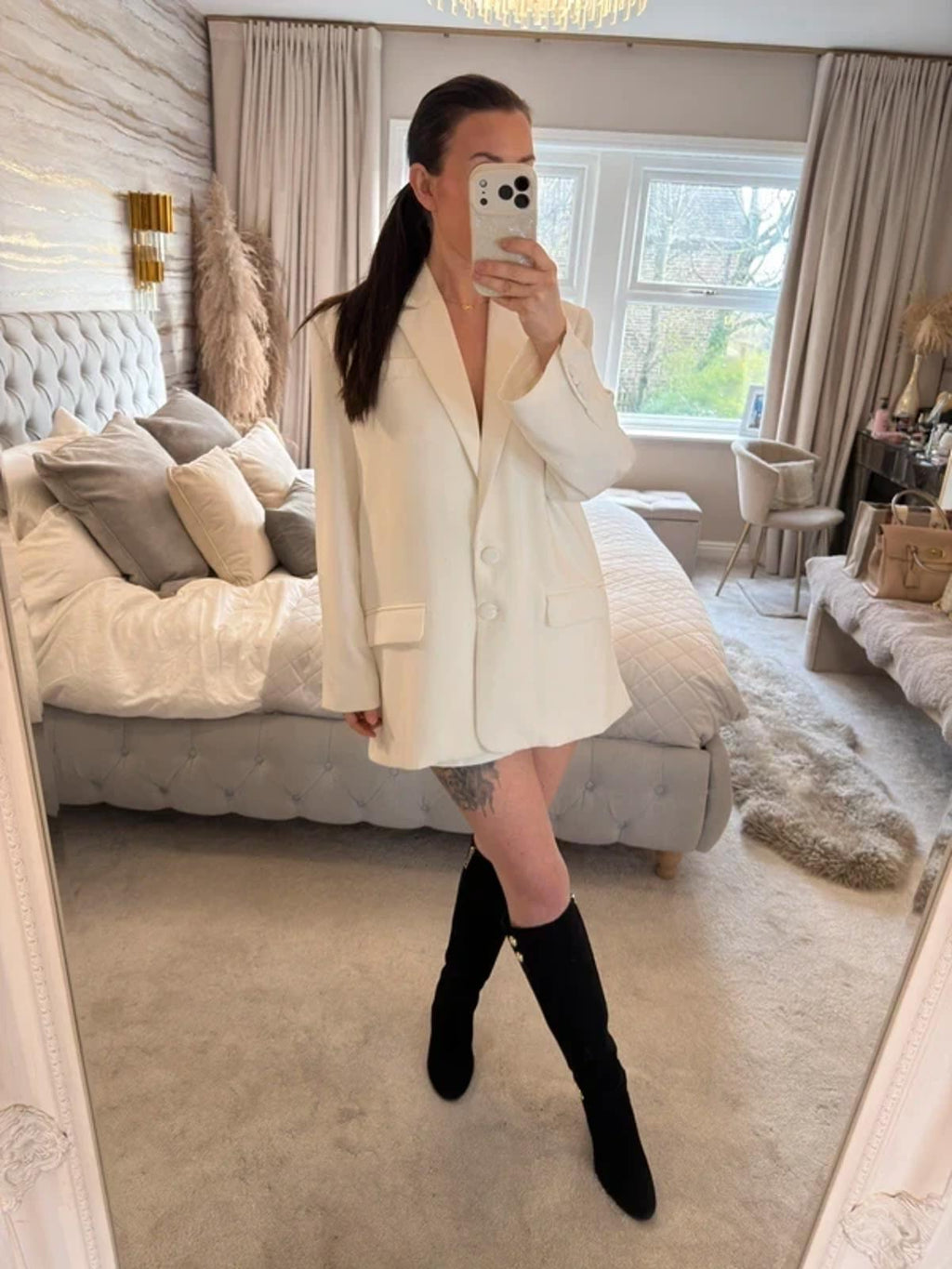 Forever Unique White Blazer 18