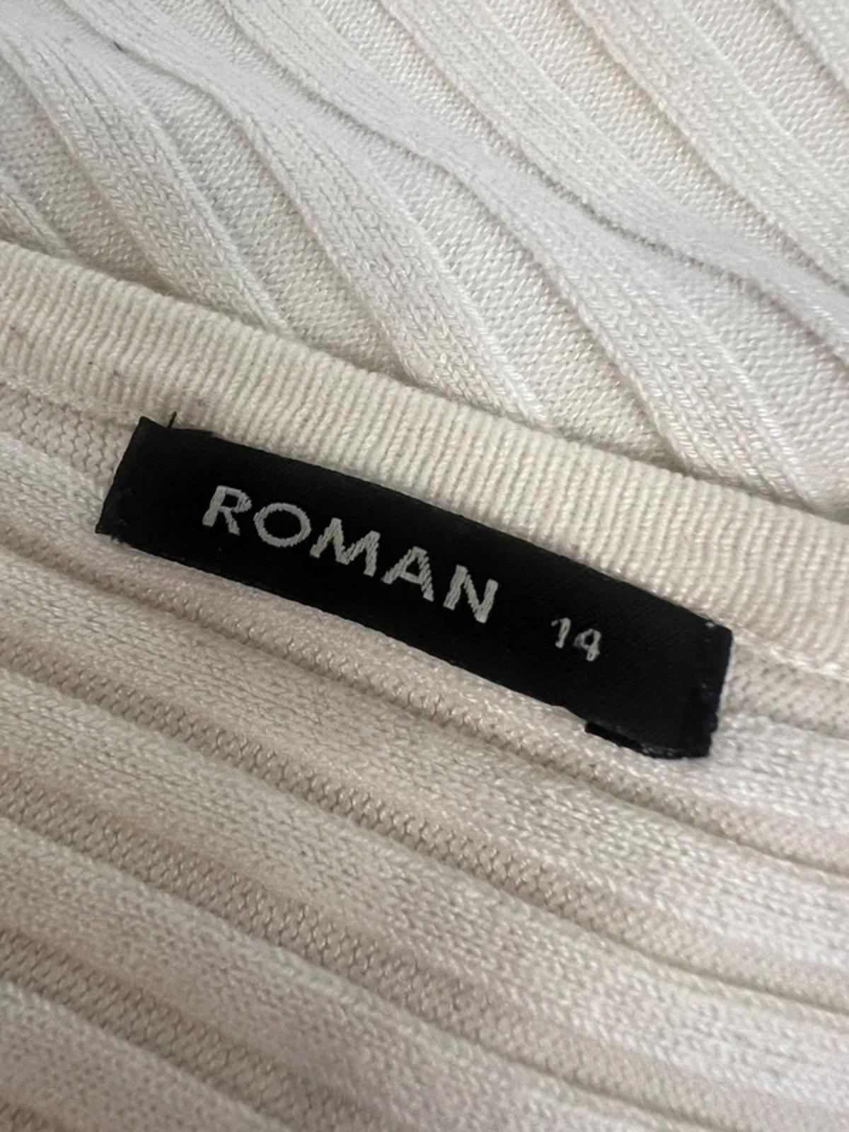 Roman Cream Ribbed Knitted Top 14