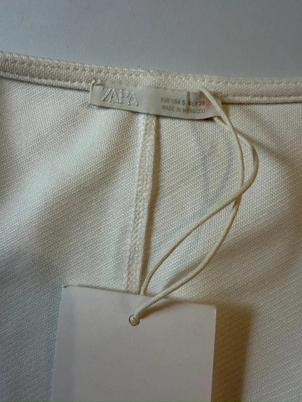BNWT Zara Off White Waistcoat Top XS/S