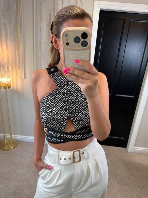 BNWT Three Floor Monochrome Top Small