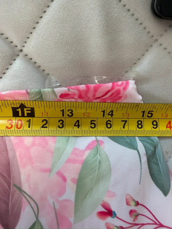Moocci Pink & White Floral Tiered Skirt Co Ord