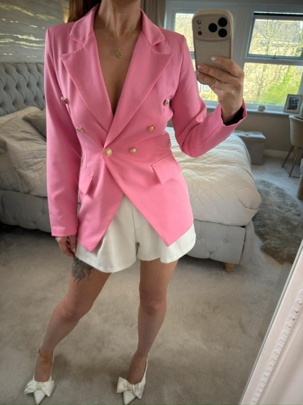 Cameo Rose Pink Blazer 6