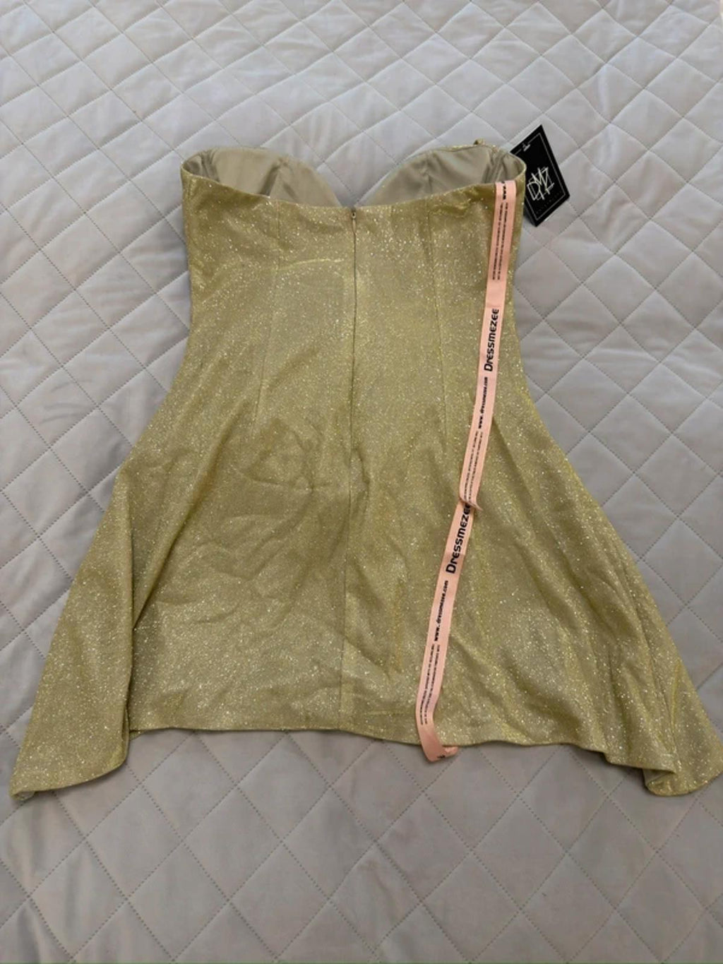 BNWT Dressmezee Gold Embellished Mini Dress