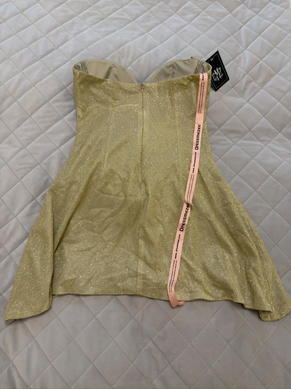 BNWT Dressmezee Gold Embellished Mini Dress