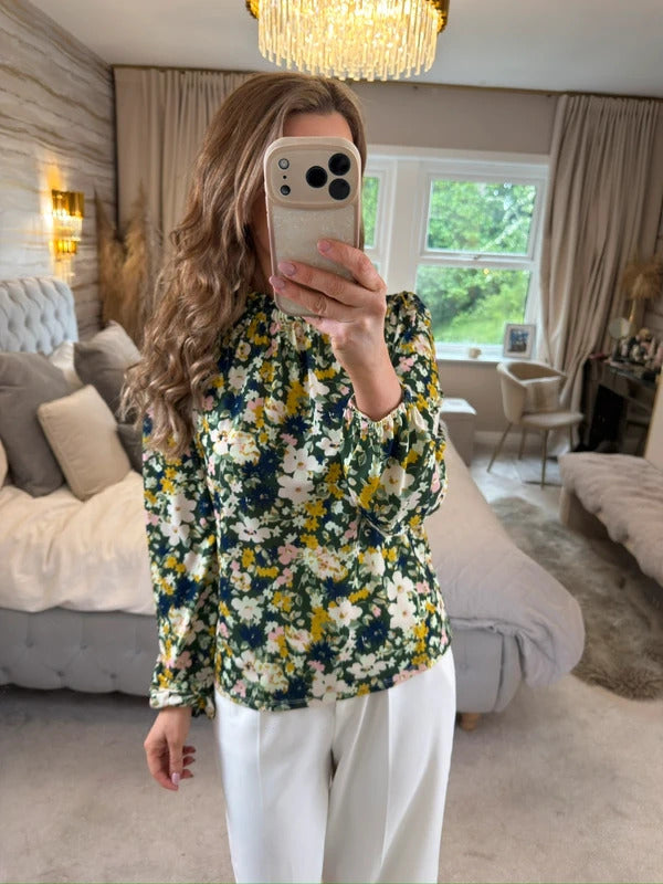 Oasis Multicoloured Floral Blouse Medium