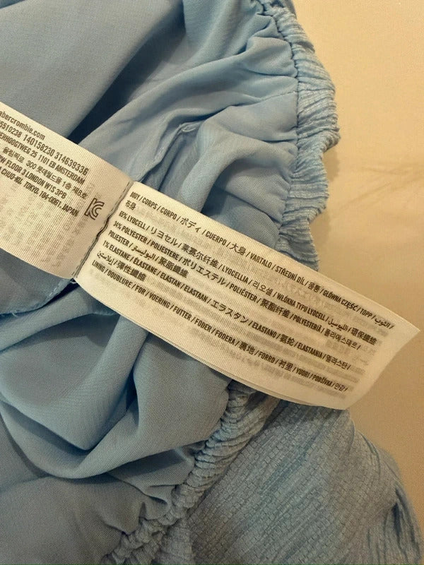 BNWT Abercrombie & Fitch Blue Maxi Skirt Co Ord Medium