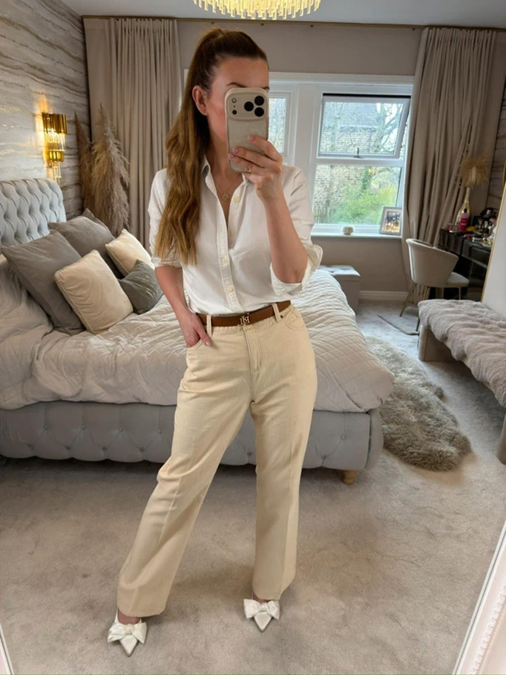 Per Una Cream Trouser 14