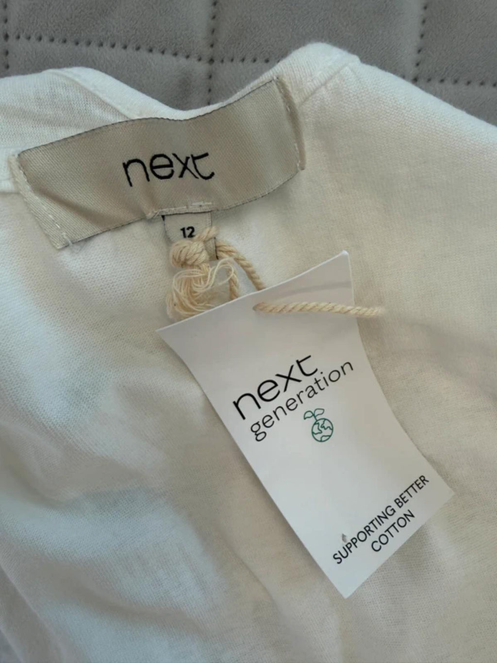 BNWT Next White 100% Cotton Broderie Anglaise Midi Dress 12