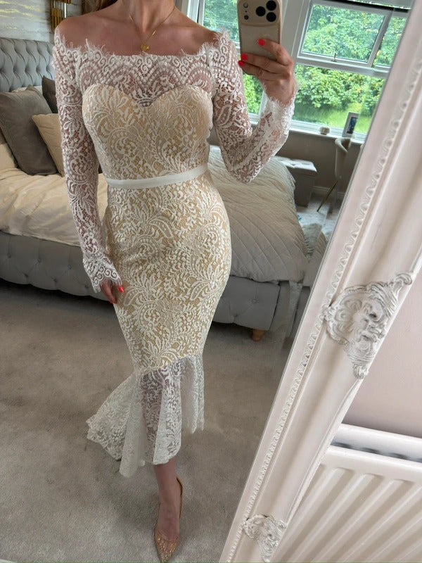 BNWT Elle Zeitoune White Marchesa Gown 12