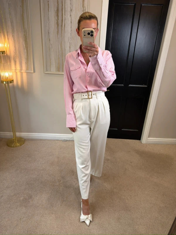 Rydale Pink Hannah Stripe Shirt 14