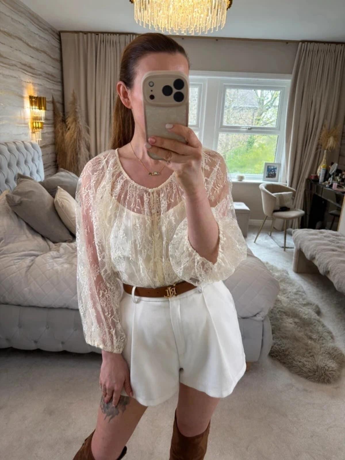 BNWT Marks & Spencer’s Cream Lace Blouse 16