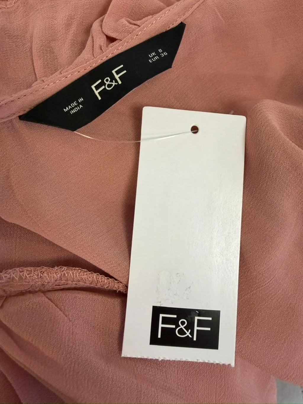 BNWT Dusky Pink Boho Blouse 8
