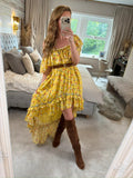LoveShackFancy Alexia Sunbath Yellow Dress 8