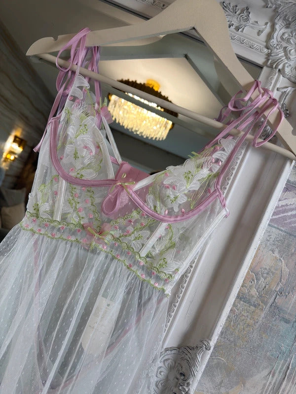 BNWT For Love & Lemons Floral Babydoll Slip Dress XXS