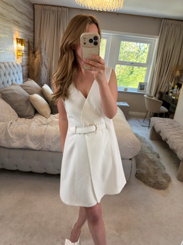 Ella Boo White Blazer / Blazer dress 8