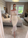 BNWT Elle Zeitoune White Marchesa Gown 12