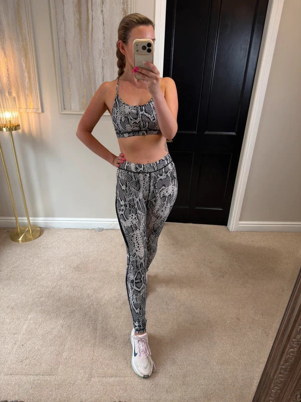 HPE Snakeprint Gym Co Ord Triple Set 8/10