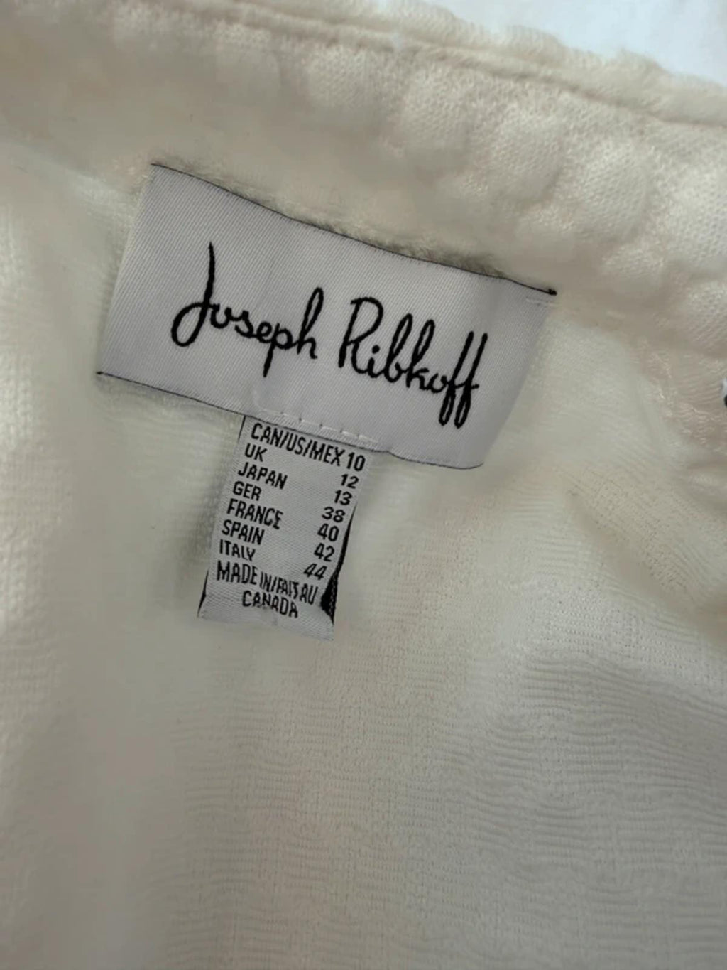 BNWT Joseph Ribkoff Off White Textured Blazer 12